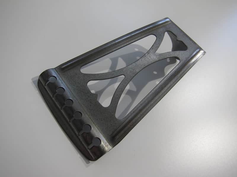 Harmony & Silvertone Flat Top Guitar Tailpiece Authentic Vintage Part Circa-1950s-1960s-Chrome image 1
