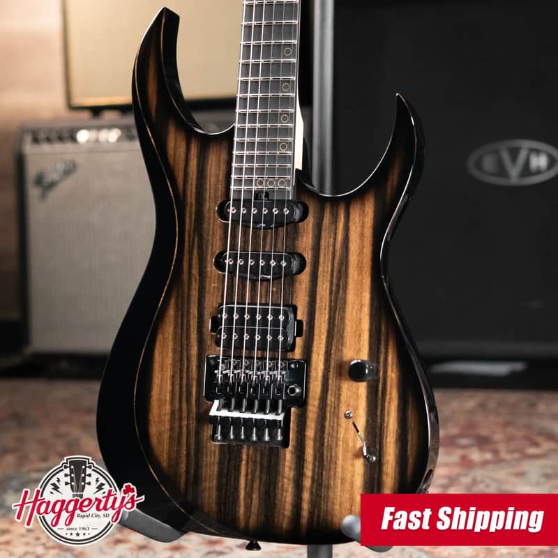 Schecter Custom Shop Sunset Extreme-6 FR HSS Electric Guitar - White Ebony Top with Hardshell Case image 1