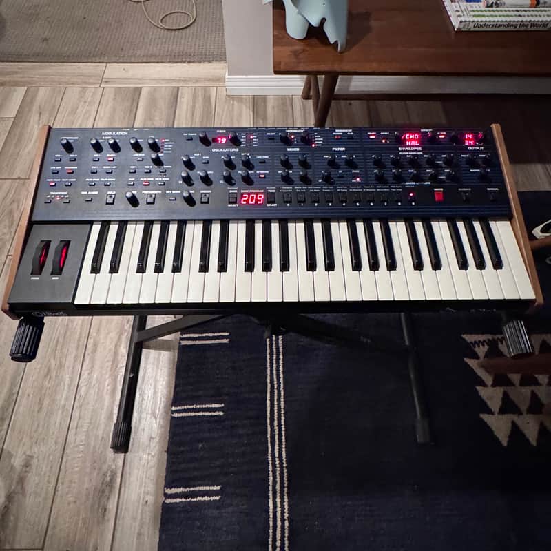 Dave Smith Instruments OB-6 49-Key 6-voice Polyphonic Synthesizer 2017 - Present - Black image 1