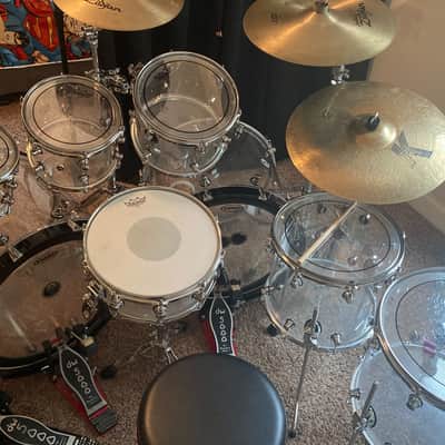 DW Design series double bass drum set acrylic image 2
