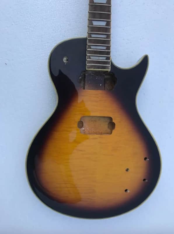 Tobacco Burst Les Paul Style Guitar Maple Neck, with Body, Rosewood Fingerboard image 1