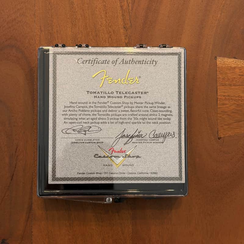 Fender Custom Shop Josefina Hand Wound Tomatillo Telecaster Pickups image 1