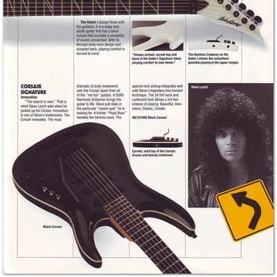 Westone Lefthand Rare 1990 Westone Steve Lynch Signature Corsair lefty Left handed image 4
