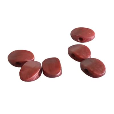 6 Piece Acrylic Red Guitar Machine Heads Tuning Pegs Buttons Knobs image 4