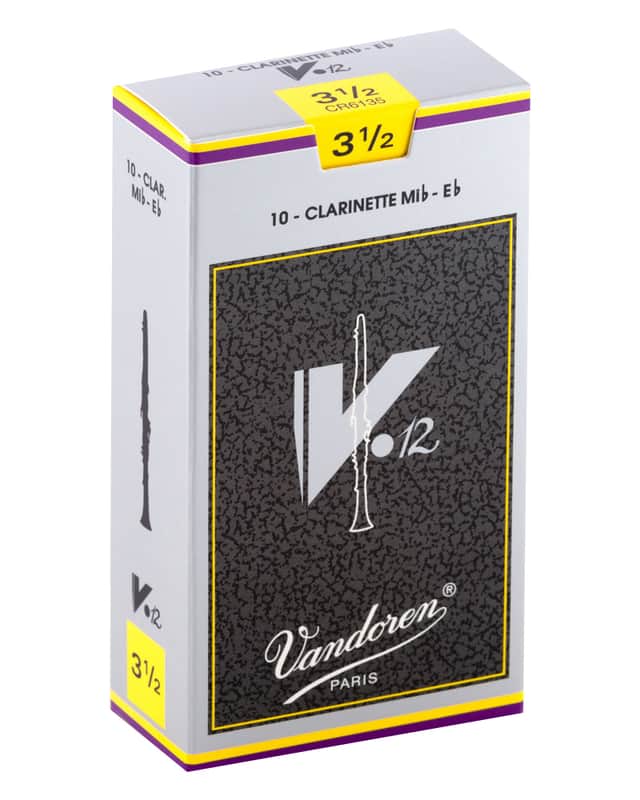 Vandoren Eb Clarinet V.12 Reeds Strength #3.5; Box of 10 image 1