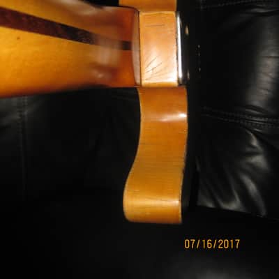 VTT Heavy Reliced Tele Style F***nder Telicaster 2017 Blond with Black Guard image 9