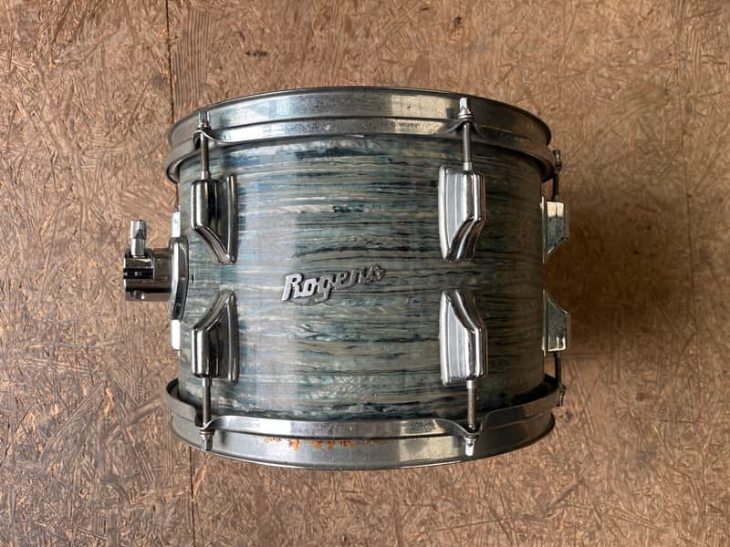 Rogers PowerTone 1969- 12x8 tom - Blue oyster image 1