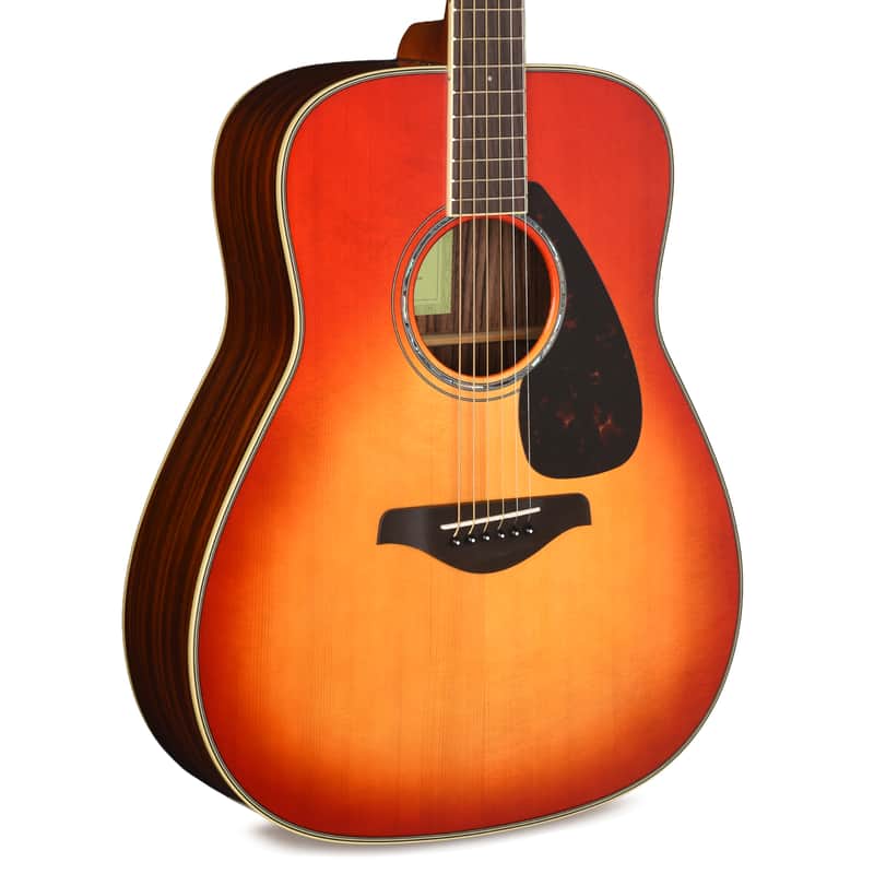 Yamaha FG830 Dreadnought Spruce/Rosewood Acoustic Guitar Autumn Burst image 1