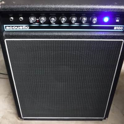 ACOUSTIC B100 100 Watts. Bass Combo 15" Speaker. Black. Super Duper Clean. image 12
