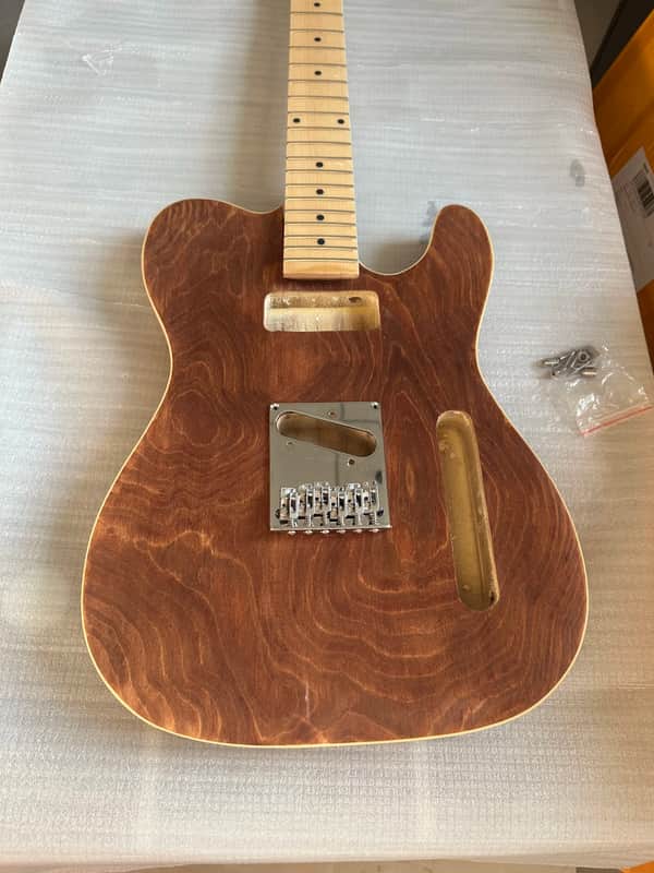 12 String Tele Style Guitar Paulownia Wood Body with Maple Neck Kit image 1