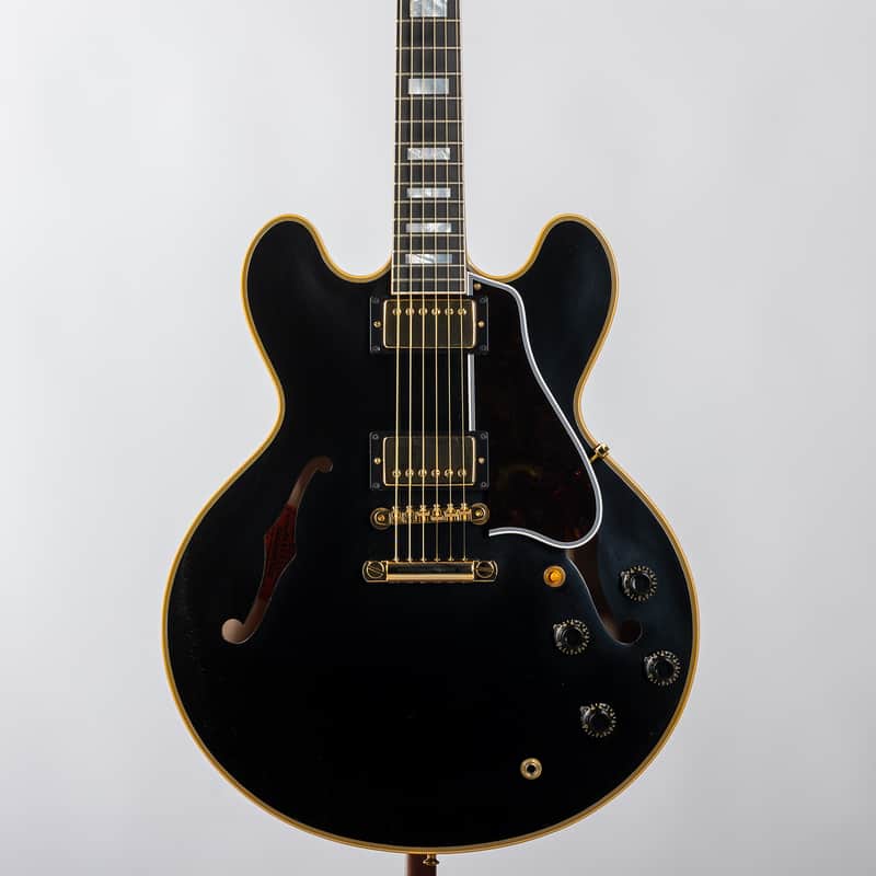 Gibson Custom 1959 ES-355 Reissue Stop Bar VOS, Ebony | Demo image 1
