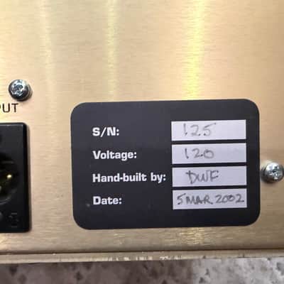 D.W. Fearn VT-1 Single Channel Tube Mic Preamp 2010s - Red image 4
