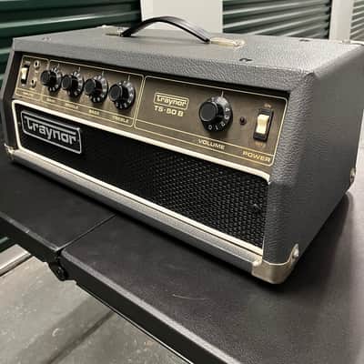 Traynor TS-50B 50-Watt Solid State Guitar / Bass Amp Head 1970s - Black image 2