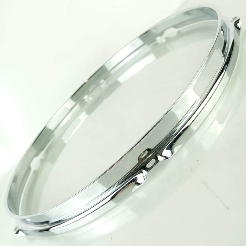 Ludwig 14" Chrome-BRASS 6Lug Triple-Flange Pioneer Snare Drum Resonant Rim/Hoop image 1