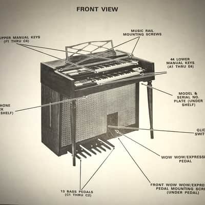 RARE 1968 Lowrey Berkshire Deluxe Organ TBO 1 Vintage The Who Baba O'Riley Pete Townshend Chicago image 13