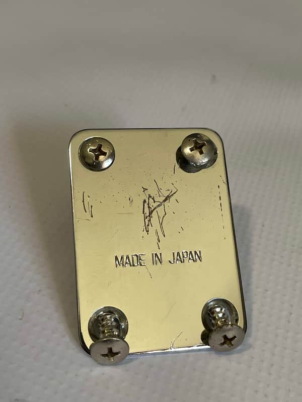 1983-84 Matsumoku Era Kramer Made in Japan Focus Model Guitar Chrome Narrow Neckplate Neck Plate & Screws image 1