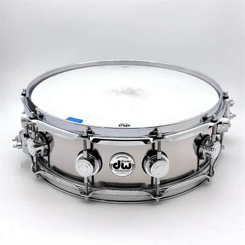 Used DW Collectors Stainless Steel Snare Drum 14x4.5 - Very Good image 1