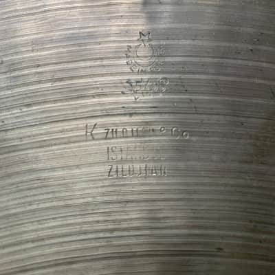 K Zildjian Istambul - Ride 20” ( Old New Stamp) 1967-1972 - 1910g image 2