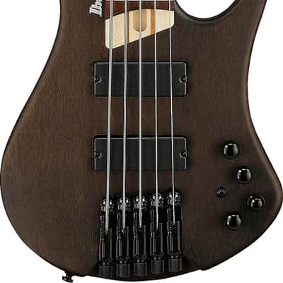 Ibanez EHB605 Headless 5-String Bass Guitar, Jatoba Fingerboard, Walnut Flat image 2