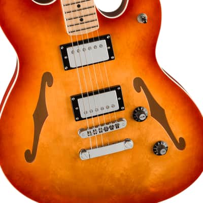 Squier Affinity Series Starcaster Deluxe - Maple Fingerboard - Sienna Sunburst image 4