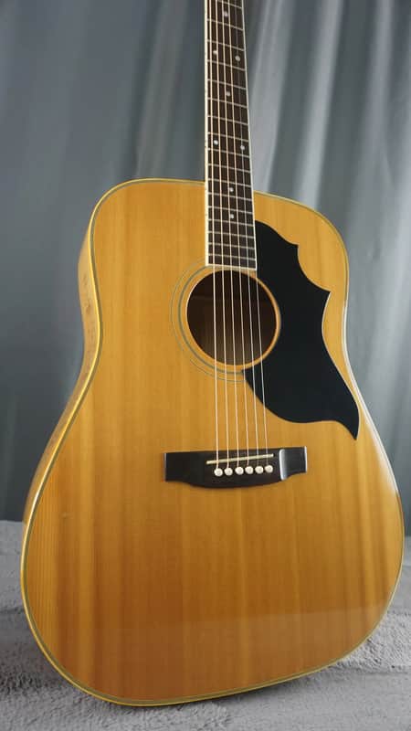 Pearl Folk Acoustic Guitar - Curly Maple - Japan Acoustic Guitar w/ Hard Case image 1