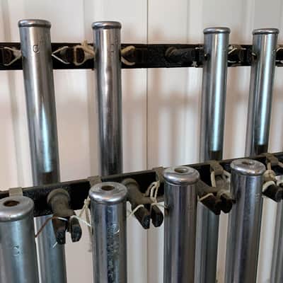 Jenco 1.5 Octave Chrome 1" Tubular Orchestral Chimes w/Foot Damper image 13
