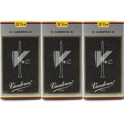 Vandoren V12 Bb Clarinet Reed - 3.5+ (30-pack) image 1