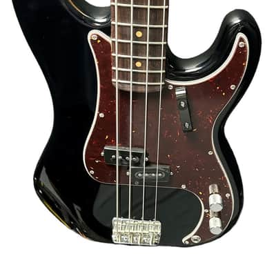 Fender AM Vintage II 1960 P-Bass, Gloss Black w/ Rosewood *IN STOCK* image 3