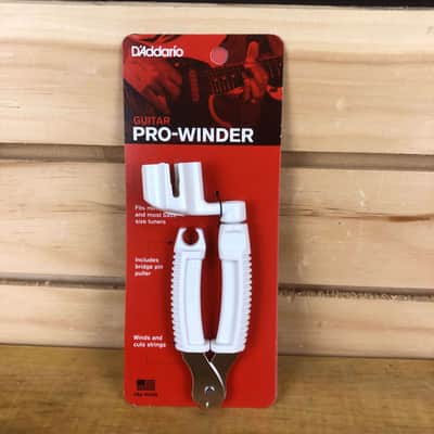 D'Addario DP0002  Guitar Pro-Winder with Cutter - White image 4