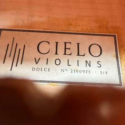 Cielo Dolce 1/4 Violin SN: 2100975 Case Bow Shoulder Rest image 10