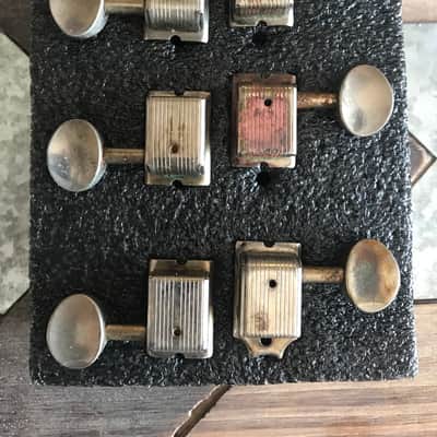 Real Life Relics Kluson Aged Nickel No Logo Tuning Machines 6 inline KD-6B-NMNL