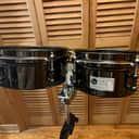 Latin Percussion LP845-JD John Dolmayan Signature Mini Timbales with Cha-Cha Bell 2010s - Black Nickel
