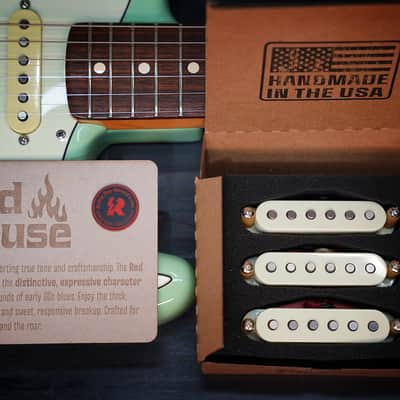 Red House™ Stratocaster Pickup Set — Handwound | Alnico 5 | Plain Enamel | Blues & Classic Rock | USA Boutique image 2