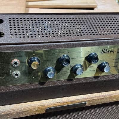 Gibson GA-88S Stereo Combo 1960 - the rarest Tweed Combo w/2 seperate Speaker Cabinets w/power head stored inside ! image 5
