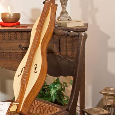 Roosebeck DMCRT5 Mountain Dulcimer 5-String Cutaway Upper Bout F-Holes Scrolled Pegbox w/Pick & Noter image 1