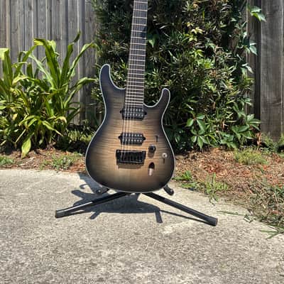 Ibanez SIX7FDFM-DCB Iron Label 2016 - 2018 Dark Space Burst