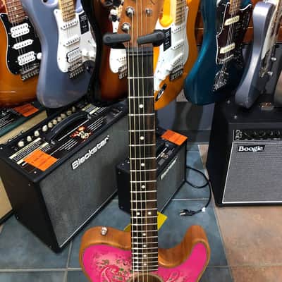 Fender American Acoustasonic Telecaster 2021 Pink Paisley image 5