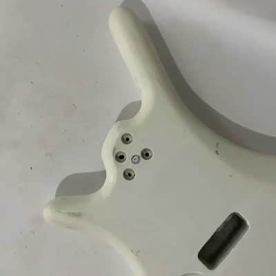 White DIY Project Bass Guitar Body image 5