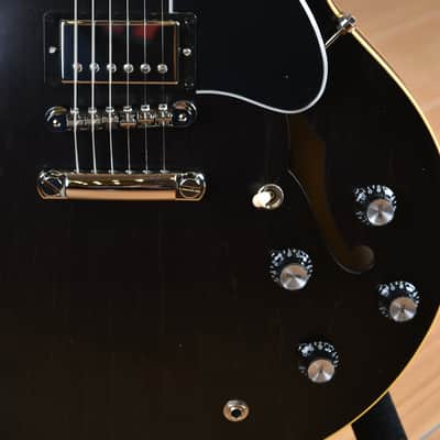 Gibson ES-335 Satin Trans Black image 10