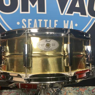 Pearl - 5x14" Sensitone Custom Alloy Brass Shell Snare Drum image 3