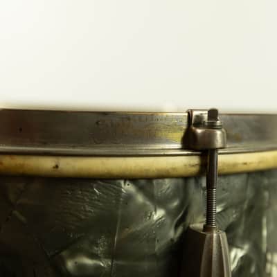 1940s Slingerland 9x13 Black Diamond Pearl Radio King Tom image 9