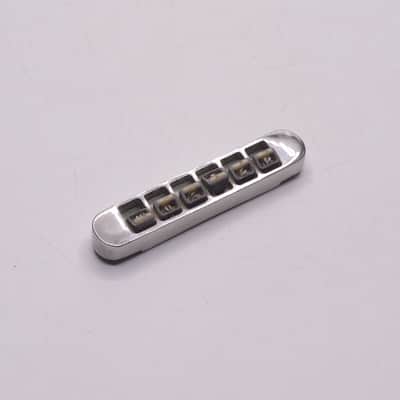 1980's Vintage Gibson Three-Point Top-Adjust Tune-o-Matic Bridge Chrome w/Brass Inserts Firebrand SG Les Paul Victory Explorer ES-335 1981 1982 image 4