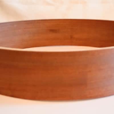 UNMARKED PANCAKE (or free floater) MAHOGANY DRUM SHELL 14" x 2&3/4" 2025-FREE SHIP TO C-USA! image 2