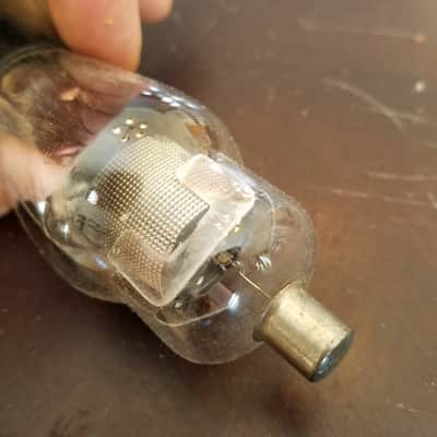 NU National Union Type 15 Box IOB Antique Vacuum Tube UY-Base, 5 Pins Sharp Cutoff RF Pentode Radio Engraved 1930s image 4