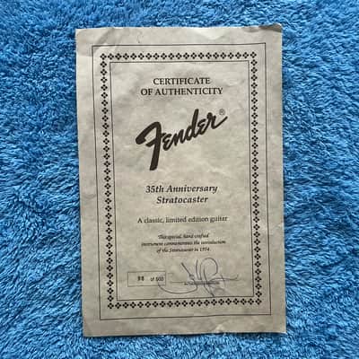 Fender Custom Shop Ltd. Ed 35th Anniversary Stratocaster 1989/90 - Sunburst Mint image 4