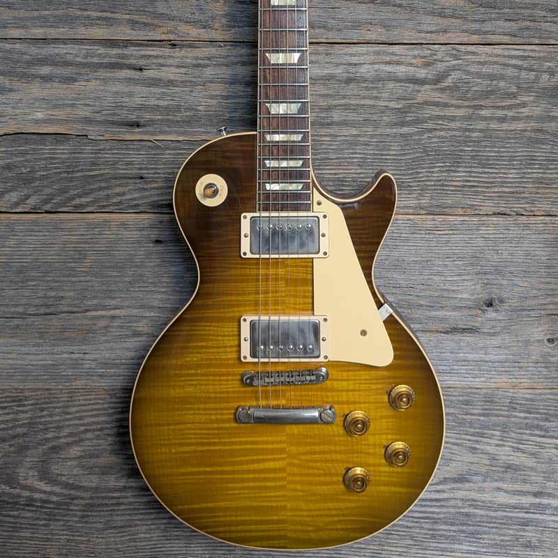 Used Gibson Custom Shop '59 Les Paul Standard Reissue - VOS Green Lemon Fade image 1