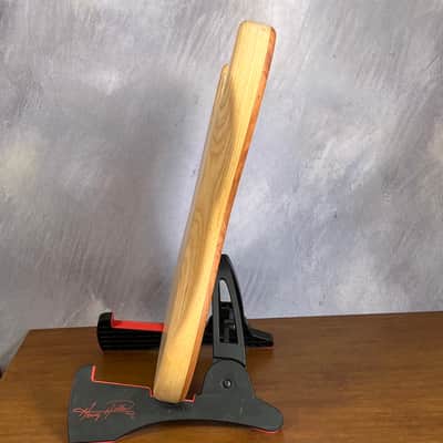 NOS High End Offset Bass Body – Highly figured Feathered Crotch American Cherry Top / Swamp Ash Back –Limited Supply R15 image 18