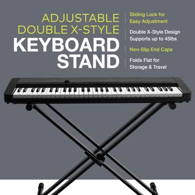Knox Gear Adjustable Double X Keyboard Stand image 11