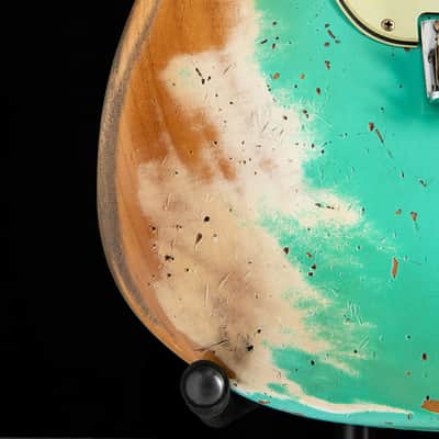 Fender Custom Shop 1960 Dual Mag II Stratocaster Super Heavy Relic Aged Seafoam Green LTD image 14