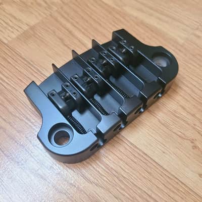 NEW Hipshot SuperTone 3-Point Replacement Bridge for 4-String Gibson Bass BLACK image 2